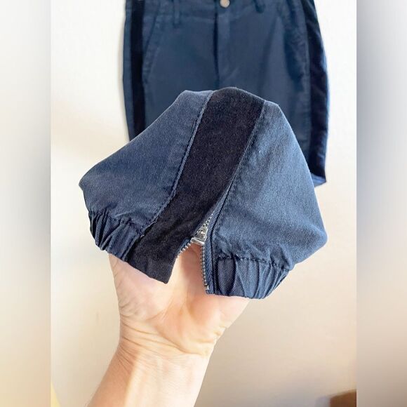 PAIGE Mayslie Jogger in navy with black velvet side stripe utility cargo pant 28 - Picture 6 of 10